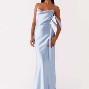 Peppermayo Light Blue Maxi Formal Wedding Guest Dress